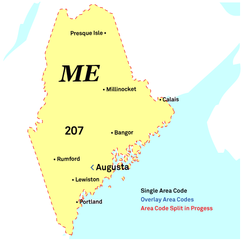 area maine code map codes maps